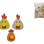 APLICAÇAO GALINHA MADEIRA 3,5X4,5/2,5X4CM 24UNID C/STICK