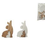 PLACA FIGURA COELHO C/SITCK 3,5CM 12UNID