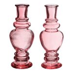 JARRA VIDRO DIA.5,7X15,5ALT. COR:ROSA