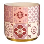 VASO FARO ROSA DIA.13X12,5ALT.