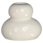 JARRA CERAMICA DIA.7X6ALT. COR:BRANCO