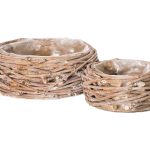 BASE MADEIRA CONJ.2 DIA.33X15ALT. CM