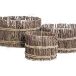 BASE MADEIRA CONJ.3 DIA.30X18,5ALT. CM