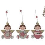 PENDENTE MENINA COROA PURPURINA 8X7X0,8CM 3STD