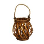 LANTERNA C/VASO VIDRO 20CM