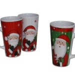 CANECA CONICA NATAL 15X9CM 450ML 3STD