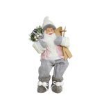 PAI NATAL SPORT SENTADO 45CM ROSA/BRANCO