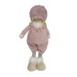 FIGURA BONECO ROSA 15X8X35CM
