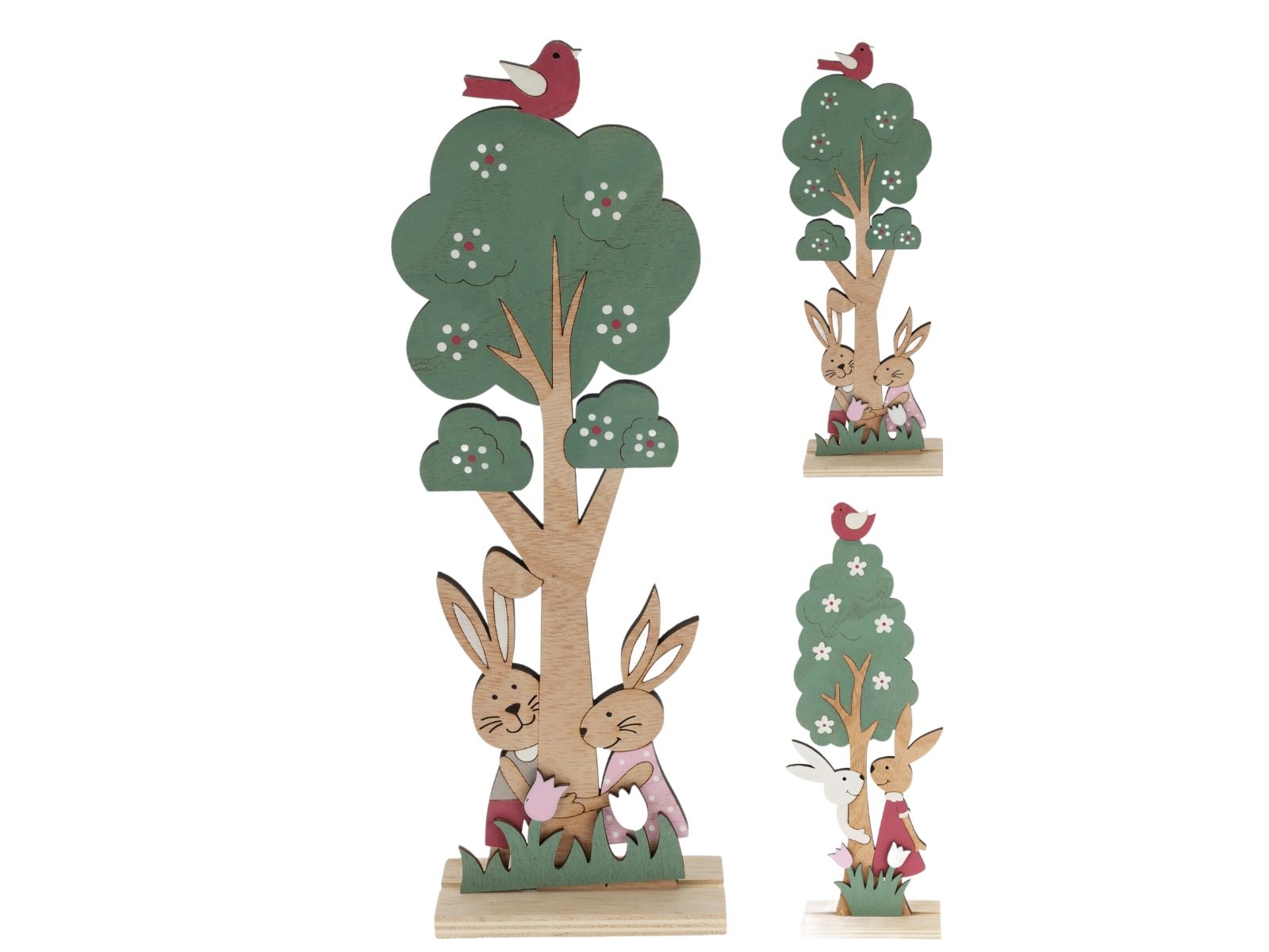 DH9216850_COMPOSITION_001_ COELHO C/ARVORE MADEIRA 31CM - Image 1