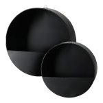 CONJ.2 SUPORTE METAL P/PAREDE DIA.33CM