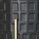 FLOREIRA CONJ.2 METAL 40X40X58,5 PRETO