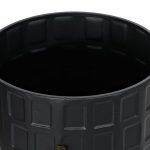 FLOREIRA CONJ.2 METAL 40X40X58,5 PRETO
