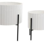 VASO C/PES CONJ.2 CERAMICA+METAL