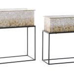 FLOREIRAS CONJ.2 METAL 53,5X26X60