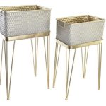 FLOREIRA CONJ.2 METAL 40,5X31X76