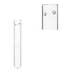 TUBO DE ENSAIO VIDRO C/FURO DIA.1,5XALT.10CM CONJ.12