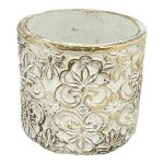 CACHEPO VINTAGE CIMENTO COR:OURO