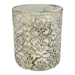 JARRA VINTAGE CIMENTO COR:OURO