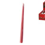 VELA LISA 25CM COR:VERMELHO
