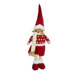 FIGURA MENINO/A VERMELHO 16X9X55CM