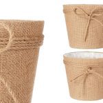 VASO TECIDO C/LAÇO SERRAPILHEIRA COR:CASTANHO