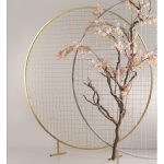 ARO METAL C/REDE DIA.2METOS COR:OURO