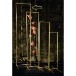 ESTRUTURA RECT. C.50CMXALT.2,00MT COR:OURO