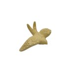 CERAMICA- ANDORINHA FLORES C.7XL.11X3,5ALT. COR:AMARELO VIDRADO