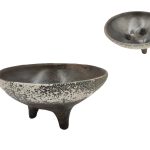 CERAMICA- CENTRO C/3PES DIA.30X14ALT. CM COR:CASTANHO