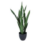 PLANTA ARTIFICIAL "SANSEVIERIAS" COR VERDE 74CM