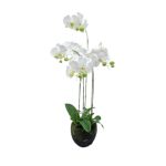 PLANTA ARTIFICIAL "ORQUIDEA" COR BRANCO