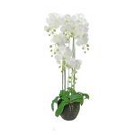 PLANTA ARTIFICIAL "ORQUIDEA" COR BRANCO