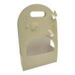 CAIXA PAPEL BORBOLETAS 20X8X30CM COR:CREME