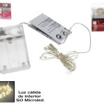 GUIRNALDA 50 MICROLED CALIDO INT 2,50MT+30CM