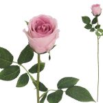 HASTE ROSA BOTAO 65CM