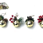 GUIZOS NATAL DECORADOS 10X6CM OURO