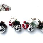 GUIZOS NATAL DECORADOS 10X6CM PRATA