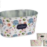 JARDINEIRA ZINCO CAMELIA 22,5X13,5CM SORTIDOS