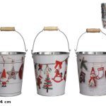 VASO METAL C/ASA 14X14CM 3STD