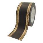 FITA FUNERAL 6CMX50MTS COR: PRETO/DOURADO