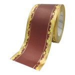 FITA FUNERAL 8CMX50MTS COR: CASTANHO/DOURADO