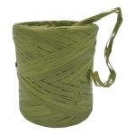 RAFIA ROLO 1CMX200MTS "VERDE MUSGO"