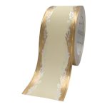 FITA FUNERAL 6CMX50MTS COR:CREME/OURO