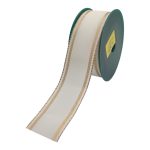 FITA TECIDO ARAMADA 4CMX10MTS COR:BRANCO