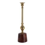 CANDELABRO BASE MADEIRA 36CM