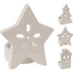 PORTAVELAS PROCELANA 8X7 BRANCO SORTIDOS