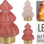 ARVORE VIDRO LED 12X19CM SORTIDAS