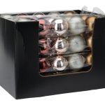 BOLAS NATAL 5UNID 8CM BRONZE