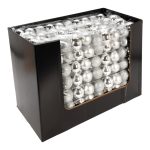 BOLAS NATAL 10UNID 5CM COR:PRATA