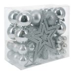 BOLAS NATAL 54PC COR:PRATA